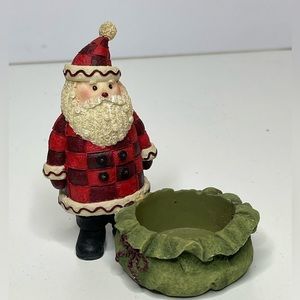 VTG Santa tea candle
